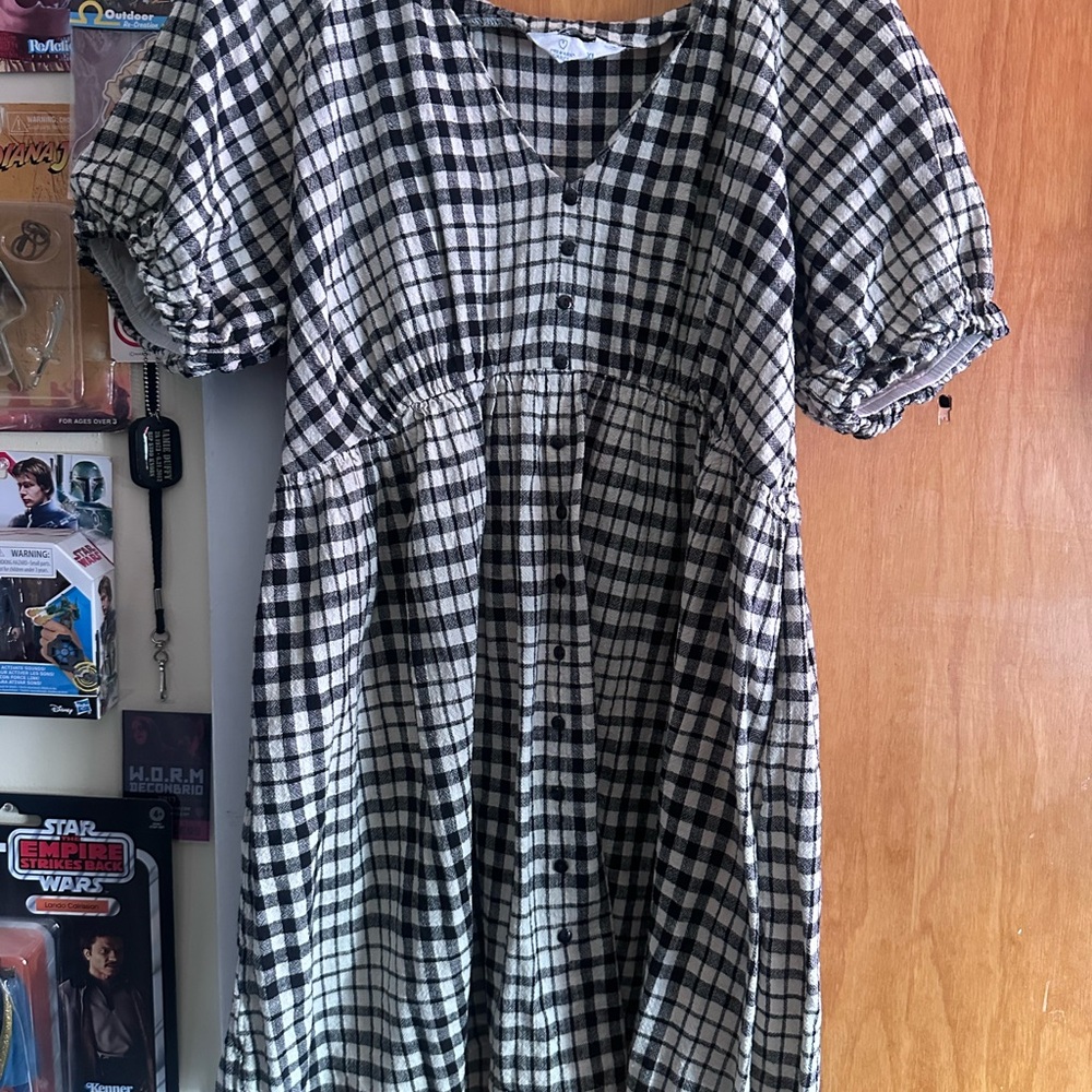 Primark Monochrome Checkered Dress